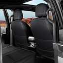F150 Seat Covers Full Set, Faux Leather Truck Seat Covers Custom Fit for 2009-2026 Ford F-150 SuperCrew & 2017-2026 F250 F350 F450 Crew Cab XL XLT Lariat King Ranch (Black)