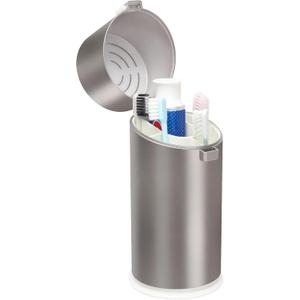 Toothbrush Holders for Bathrooms, Travel Toothbrush Organizer Toothbrush and Toothpaste Holders, 5 Slots Tooth Brushing Holder with Cover for Bathroom Countertop Organizer