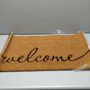 KANKUN Coco Coir Door Mat with Heavy Duty Backing, Welcome Doormat (17" x 30"), Doormat Entrance (Welcome1)