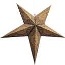 Lantern Lampshade Paper Star Light Shades Large 60cm Hanging Decorations for Christmas Wedding Home Decoration Birthday Party Foldable 5 Pointed Star (Blue, Yellow)