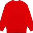 Unisex Toddler Merry Christmas Print Sweatshirts Kid Xmas Crew neck Pullover Shirts Sweater Child Warm Long Sleeve (Red)