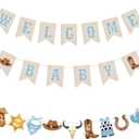 Epakh Western Cowboy Baby Shower Banners for Boys Cowboy Welcome Banners Birthday Party Decorations for Western Wild West Theme Baby Shower Party Supplies My First Rodeo Decor