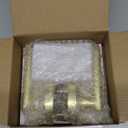 Lethato 2 Packs Gold Passage Door Handles, Closet Door Handles Gold,Brushed Gold Dummy Closet Handle, Door Handle Passage for Closet/Hallway