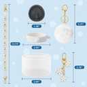 6Pcs Accessories Set Compatible with Owala 30oz & 40oz FreeSip Sway Bottles & Tumblers, Silicone Boot, Handle Strap, Replacement Stopper, Flower Charm, Plush Ball for Owalaa (Transparent)