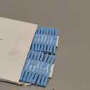 100PCS Baby Shower Clothespins Games Boy Plastic Clothes Pin with Storage Bag Mini Blue Pin Bulk 1.4 inch for Party Decorations, DIY Crafts