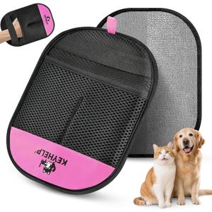 Pet Hair Removal Glove for Dogs & Cats, Newly Upgraded Reusable Electrostatic Pet Hair Glove, Magic Brush Pet Hair Remover Tool for Clothing, Couch, Carpet, Car SeatPink