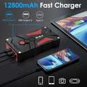 Jump Starter Car Jump Starter Auto Battery Booster Pack 5000A Peak 12V with USB-C Quick Charge,Lithium Jump Box with LED Light(Up to 7.0L Gas or 5.5L Diesel Engine)