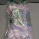 Suhine Mardi Gras Costume Sequins Princess Hooded Cape Costume Shiny Fairy Mermaid Cloaks Cosplay Party God Woman, S