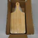 Zubebe 10 Pcs Mini Charcuterie Boards Bulk, 11 x 5 Inch Wooden Cutting Board with Handle Thick 0.31" Blank Boards for Laser Engraving, Wedding Favors Bridal Shower Party Gifts (Bamboo)