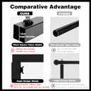 Halloween Party Decorations Set with Over The Table Rod Stand with Clamps,pskeleton,spider web Banner, Hanging Swirls,Tablecloth