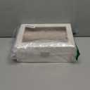 Jewelry Organizer Box with Clear Glass Lid, Bracelet Holder Jewelry Storage Case for Earrings, Rings, Bangles, Watches - PU Leather Jewelry Display Box Gifts for Women Girls, White