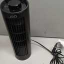 JRD 13'' Tower Fan with 3 Speeds, 80 Oscillating, 23ft/s Bladeless Desk Fan, Quiet Operation, Compact & Portable Table Fan for Bedroom Home Office Desktop (13 inch Knob, Black)