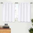 Coxila 2 Pcs Pink Bow Curtains for Girls Room, 42 x 63 Inch Rod Pocket White Drapes, Coquette Aesthetic Kawaii Decor for Kids Bedroom, Nursery Window Treatment, Preppy Princess Party Backdrop