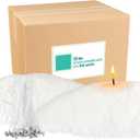 Wfmolcand 10 lb Natural Pearl Wax Sand DIY Set with 100 Wicks, Reusable, Continuous Burning, Unscented Candle Powder, Designed for Handmade Candles, Wedding Celebrations and Party Decorations