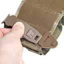 2 x 4 Packs Tactical MOLLE Malice Clips Short Coyote 5.9in