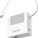 Gitryin Portable Phone Charger Block, Retractable Wall Charger with 33.5in Retractable Lightning Cable, 40W Fast Charging Block with USB C Port, Power Adapter with Foldable Plug for iPhone14/13/12