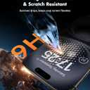 UNBREAKcable Privacy Screen Protector for iPhone 16 (6.1-Inch), 2-Pack + 2 Lens Protectors25 Anti-Spy9H HardnessAnti-FingerprintHD Clarity Tempered Glass