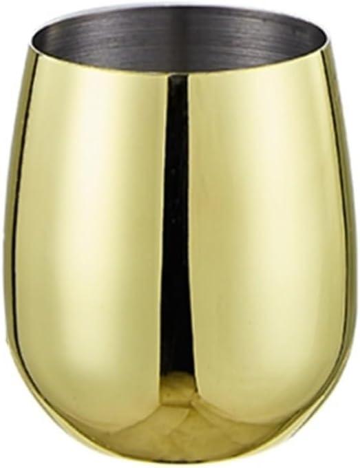 Stainless Steel Wine Cup Red Wine Glasses Tall Wine Glasses Creative Thickened Bar for Party Outdoor Travel(Colour 1)
