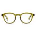 Peepers by PeeperSpecs Men's Asher Round Blue Light Blocking Glasses, Green, 1.00 + 1