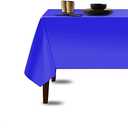 2 Pack NEICY Disposable Plastic Tablecloth 54 Inch. x 108 Inch. 3 Pack Premium Decorative Rectangle Table Cover Round Table Cloth for Picnic, Kitchen, Dining (Blue, 3 Pack Rectangle)