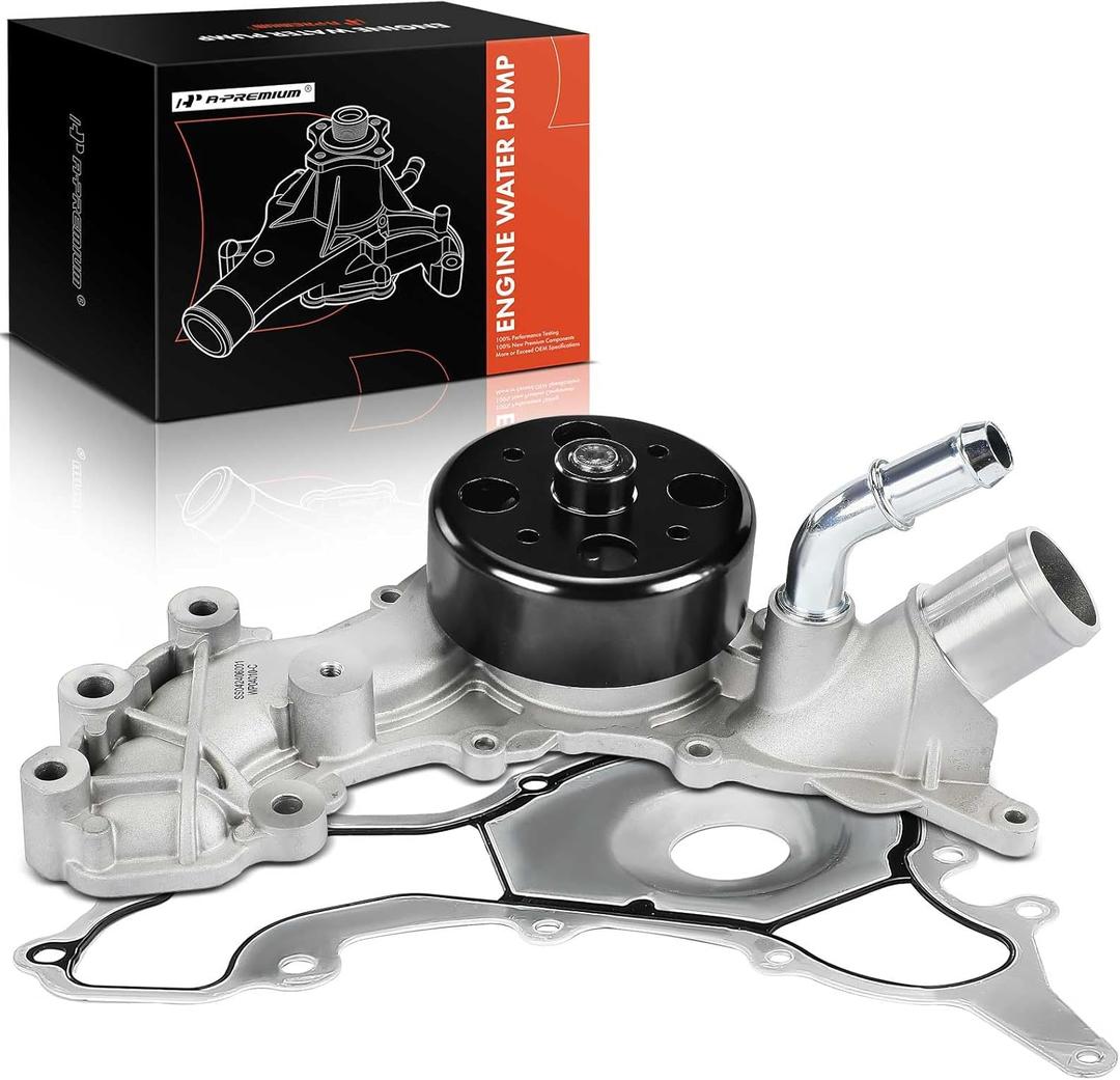 A-Premium Engine Water Pump with Gasket Compatible with Chrysler Pacifica 2017-2023, Voyager 2020-2023 & Ram ProMaster 1500 2022-2023, ProMaster 2500 2022-2023, ProMaster 3500 2022-2023, 3.6L