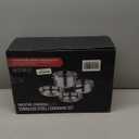 6-Piece Stainless Steel Pots and Pans Set, Kitchen Cookware Set with Stay-Cool Handles Compatible with Gas, Electric & Induction, Dishwasher Safe, Non-Toxic & Durable for Everyday Cooking