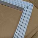 WINKER Shelf Bracket 8 Pack 14" Lx8 Hx1.5 W 5mm Thick Heavy Duty White 14 Inch Metal Iron L Brackets for Wall Shelves