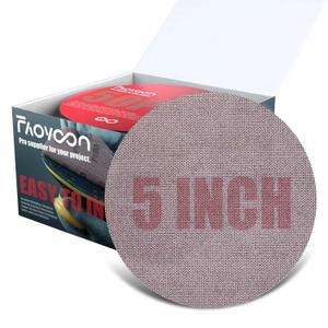 5 Inch Sanding Mesh | Micro Mesh Hook and Loop Sanding Discs | Dust Free Net Sandpaper | 50 Pack Assortment 80 | 100 | 120 | 220 | 320 Grit | Wet and Dry Sanding Screen | Anti-clog/Last Longer