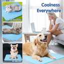 Kittra Dog Cooling Mat,Washable Portable Coolings Pad for Pet Dogs & Cats Sleeping Mat for Indoor & Outdoor Use, Keep Cooling for Pets(Blue,19.7" L x 15.7" W)