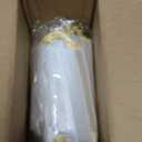 HOFURME 75 Pcs Baptism Satin Gift Bags with Drawstring 4 x 6 Inch Religious Gift Bags Cross Candy Jewelry Pouches for Baptism First Communion Party Favor (White)