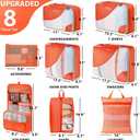 8 Set Packing Cubes for Travel, Gifts for Women Mom,Anti-Tearing Suitcase Organizer,OlarHike Vacation Essentials & Accessories for Cruise Ship