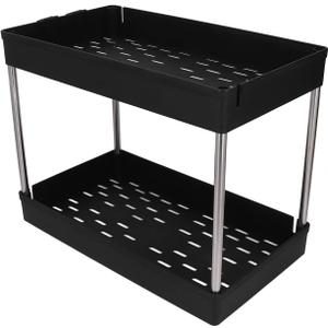 NDNCZDHC 2 Tier Metal Storage Cart Bathroom Small Utility Cart Widened Storage Organizer Carts with Grid Basket Floor Portable Organizer Shelf for Office Dormitory