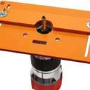 Router Table Insert Plate, Plastic Router Insert Plate, Small Router Base Plate Woodworking Router Flip Plate with Pre-Drilled Holes for Trimming Machine (Yellow)