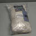 PrinceDeco 4 Pack Thick Velvet Stretch Armrest Covers for Chairs and Sofas - Non Slip, Ivory