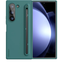 Nillkin for Samsung Fold 6 Case with Writing Pen 【Upgrade Version】, Superior Liquid Silicone & Wireless Charging & S Pen Holder Slot Protective Samsung Galaxy Z Fold 6 Slim S Pen Phone Case, Green