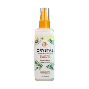 Crystal Mineral Deodorant Spray, Chamomile & Green Tea, All Over Body Deodorant, 4.0 Oz (4 Ounce (Pack of 1))