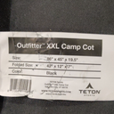 Teton Outfitter XXL Camping Cot, Heavy-Duty Oversized Folding Cot for Adults, Comfortable Elevated Sleeping Bed, Easy Setup, Adventurer