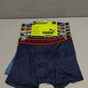 PUMA Boys' 5 Pack Performance Boxer Briefs, L, 12-14