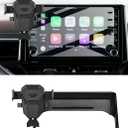 Car Phone Holder for Toyota Corolla/Corolla Cross Accessories 2019 2020 2021 2022 2023 2024 2025 Dash Mount Cell Phone Holder for Metal Ball Adapter Fit for Most Smartphones(8inch Screen Only)