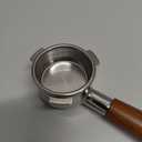 54mm Bottomless Portafilter Breville Compatible Rosewood Handle & Naked 18-21 Gram Filter Basket Included Fits Barista Express, Pro, Touch, Bambino Plus, Infuser, Duo Temp Pro Impress