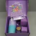 Birthday Gifts for Women, Happy Birthday Bath Set Gift Basket, Unique Spa Gift Idea for Mom, Sister, Bestie, Her, Wife, Female Friends, 30th, 50th, 60th, Gifts for Women Who Have Everything (Purple)