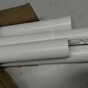 Extra Long No-Drill Tension Curtain Rod 40-166 Inches (4-14Ft), Heavy Duty Adjustable Rod for Outdoor Patio Curtains, Large Windows, Room Divider & Bathroom, White