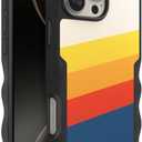 Smartish iPhone 16 Pro Max Protective Magnetic Case - Gripzilla Compatible with MagSafe [Rugged + Tough] Heavy Duty Armor Cover Drop Tested Protection for Apple iPhone 16 Pro Max - Striped Up