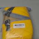 FUAMEY Dog Coat for Medium Dogs, Waterproof Dog Winter Jacket with Harness Built in Puppy Cold Weather Coats Reflective Pet Vest with Zipper Warm Fleece Dogs Snowsuit Windproof Yellow M