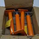 4 Pcs House Floor Jacks for Leveling,11-16" Height Range,9920 lbs to 6860 lbs Height Capacity (Each),Adjustable Support Basement Jack Crawlspace,Telescoping Screw Jacks for Temporary Support,Orange