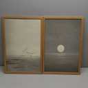 Framed Japanese Zen Wall Art Set of 2, Minimalist Sage Green Flying Duck Canvas Wall Decor Paintings, Modern Sunset Landscape Artwork Prints Picture for Living Room Bedroom Bathroom 16x24 Inch