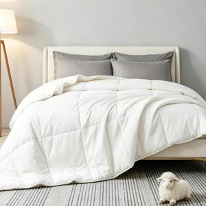 100% Australian Wool Comforter King Size-All Season Breathable Duvet Insert