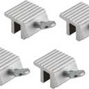 4 Pack Sliding Window Locks Aluminum Security Locks for Sliding Windows & Doors, Easy to Install