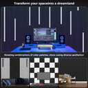 16 Pack Large Fold Soundproof Wall Panels,12 x 12 x 0.47 in Sound Proof Foam Panels for Walls, 1.2lb/ft High Density, Thicker 0.47in, Acoustic Panels, Sound Dampening Panels Gray