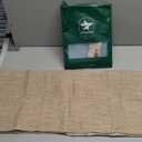 OTOSTAR Linen Throw Pillow Cover Set of 1 Decorative Long Lumbar Pillowcase Rectangle Cushion Cover 14x36 Inch for Home Decor Sofa Bedroom Car 35 x 90CM Light Coffee